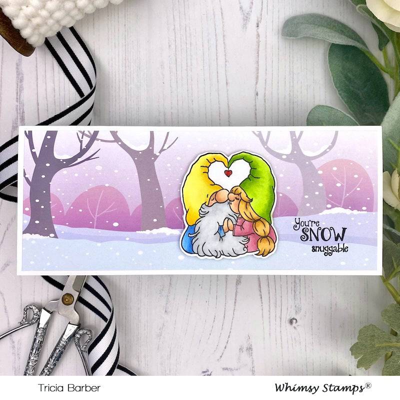 Slimline Paper Pack - Frozen - Whimsy Stamps