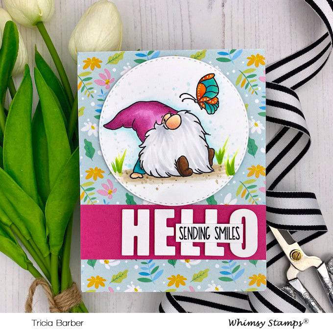 Gnome Think Spring Clear Stamps - Whimsy Stamps