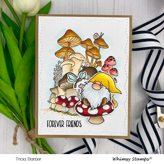 **NEW Gnome Friends Clear Stamps - Whimsy Stamps