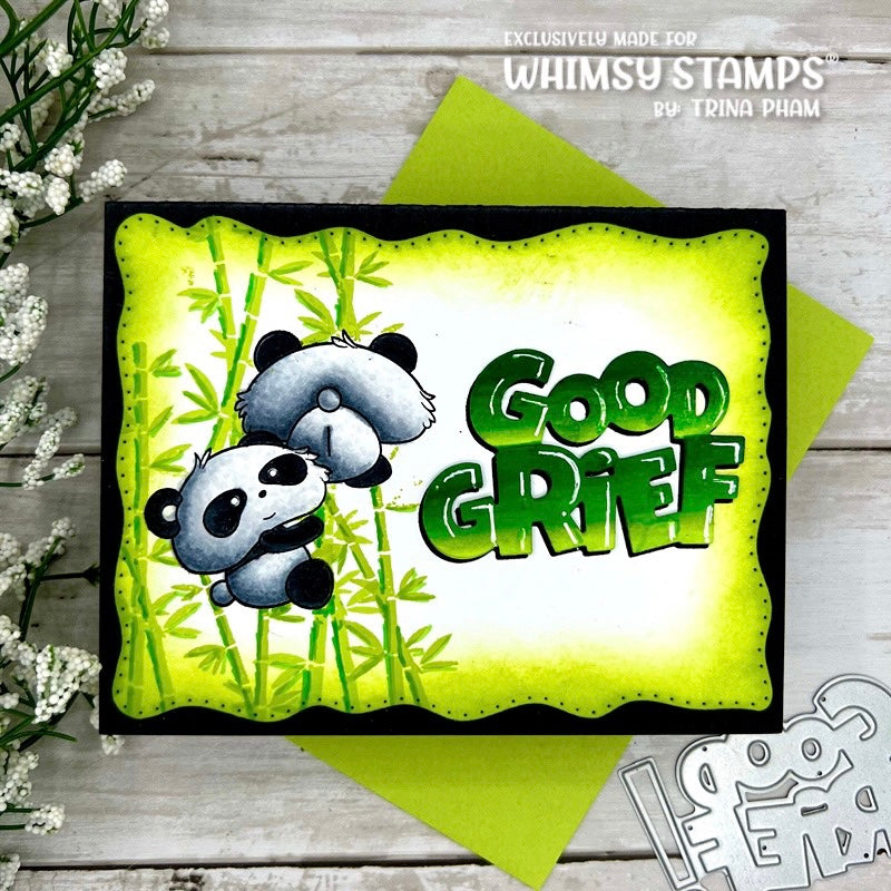 **NEW Good Grief Word and Shadow Die Set - Whimsy Stamps