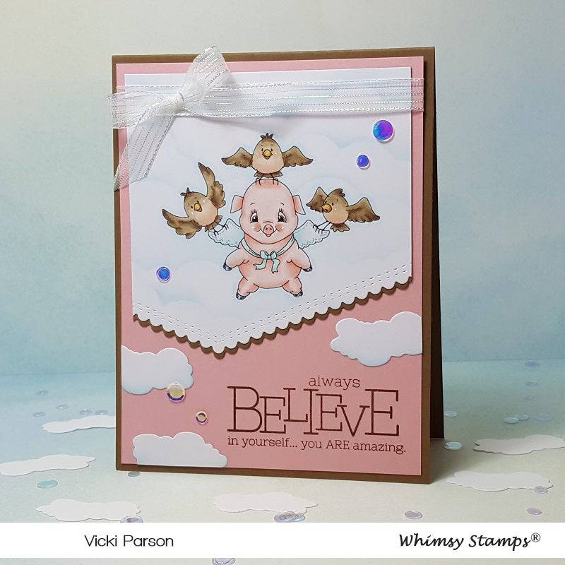 When Pigs Fly - Digital Stamp - Whimsy Stamps