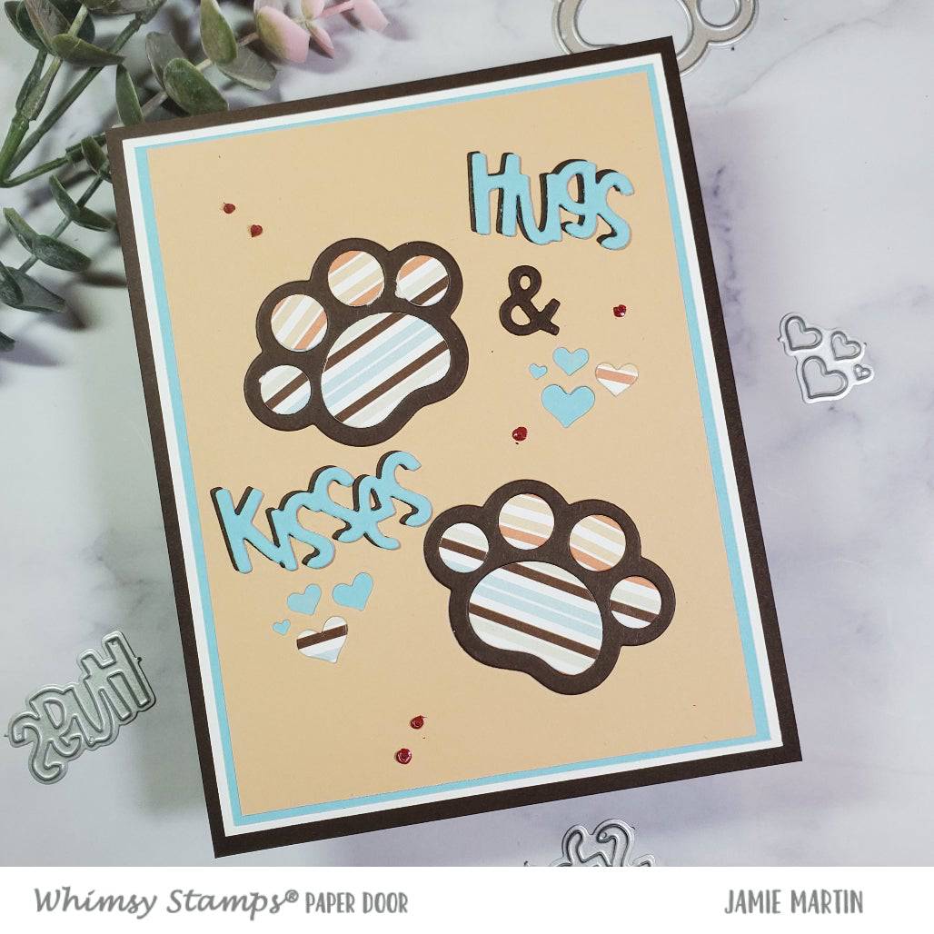 Puppy Paws Die Set - Whimsy Stamps