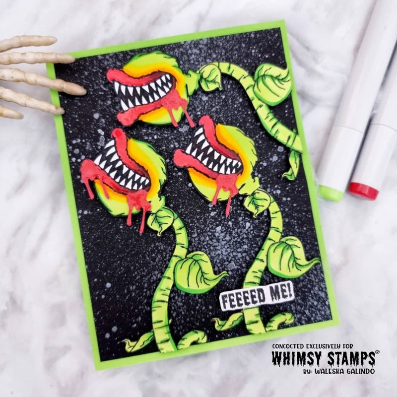 Feed Me Clear Stamps - Whimsy Stamps