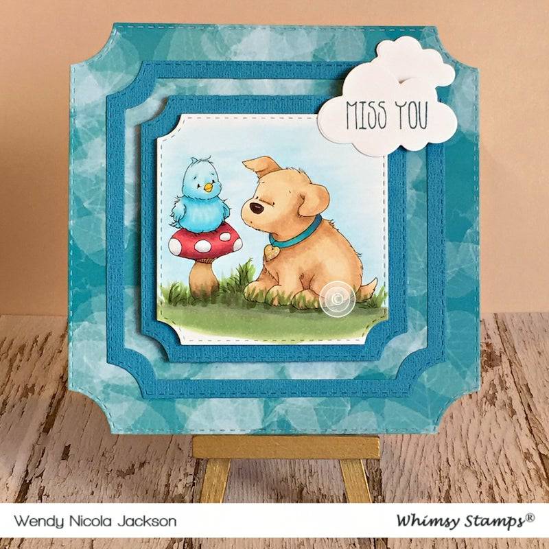 Puppy's New Friend - Digital Stamp - Whimsy Stamps