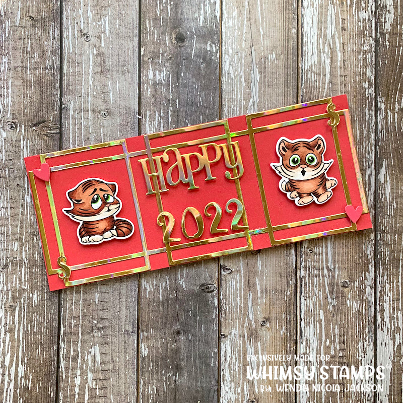 Slimline Connected Rectangles Die - Whimsy Stamps