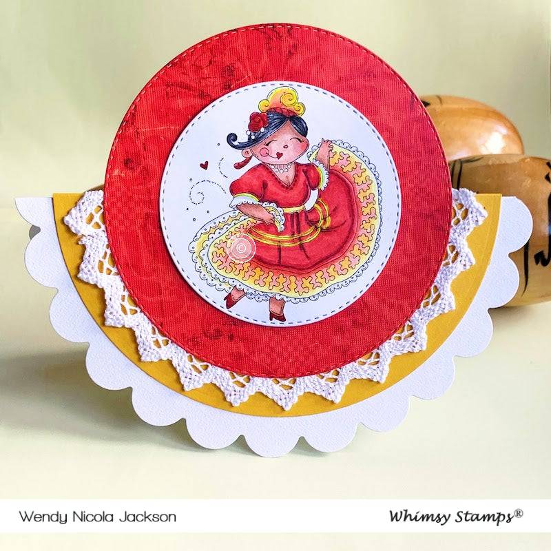 Fiesta Diva - Digital Stamp - Whimsy Stamps