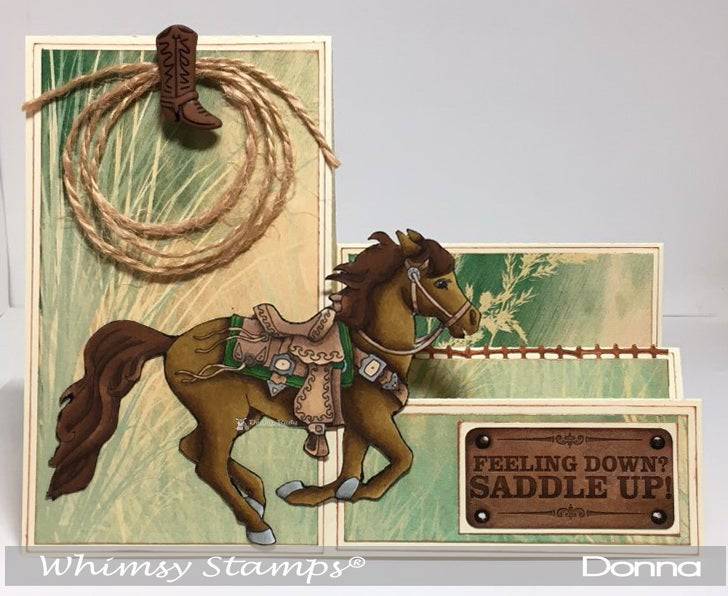 Western Pony - Digital Stamp - Whimsy Stamps