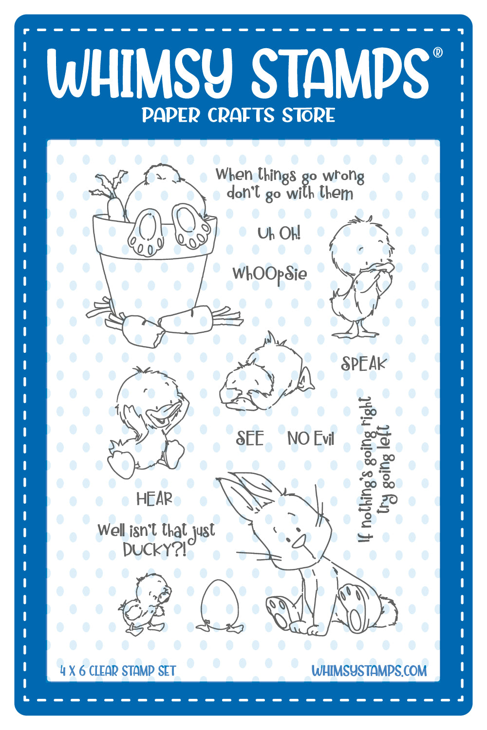 **NEW Whoopsie Clear Stamps - Whimsy Stamps