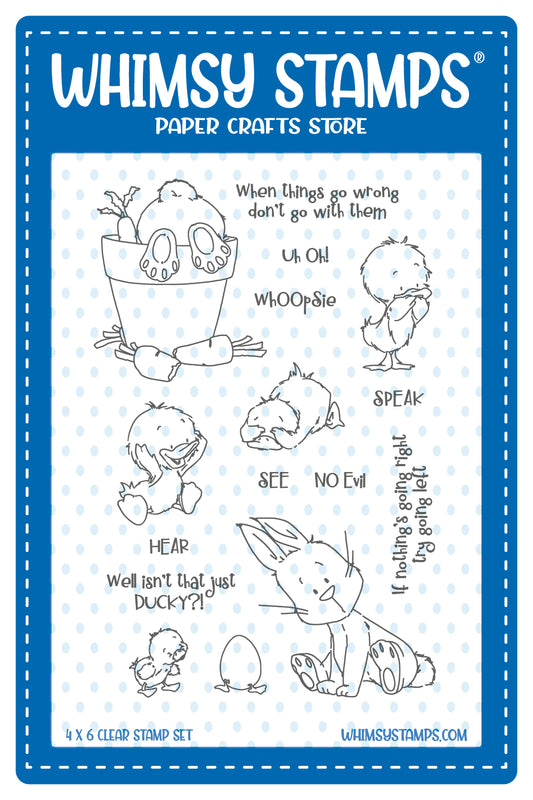 **NEW Whoopsie Clear Stamps - Whimsy Stamps