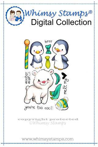 Winter Friends - Digital Stamp - Whimsy Stamps