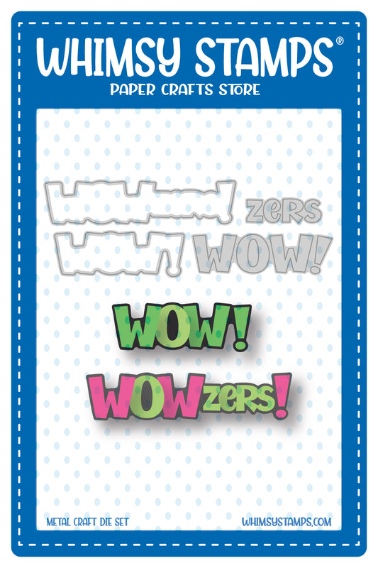 **NEW Wowzers Word and Shadow Die Set - Whimsy Stamps