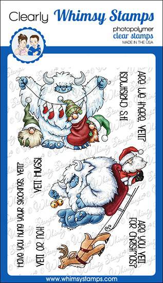 Yeti for Christmas Clear Stamps - Whimsy Stamps