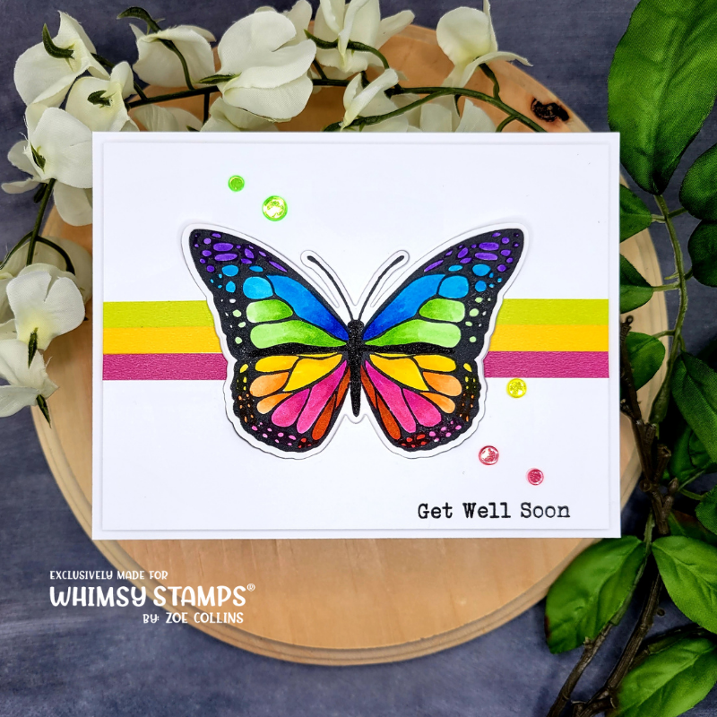 Butterflies Clear Stamps - Whimsy Stamps