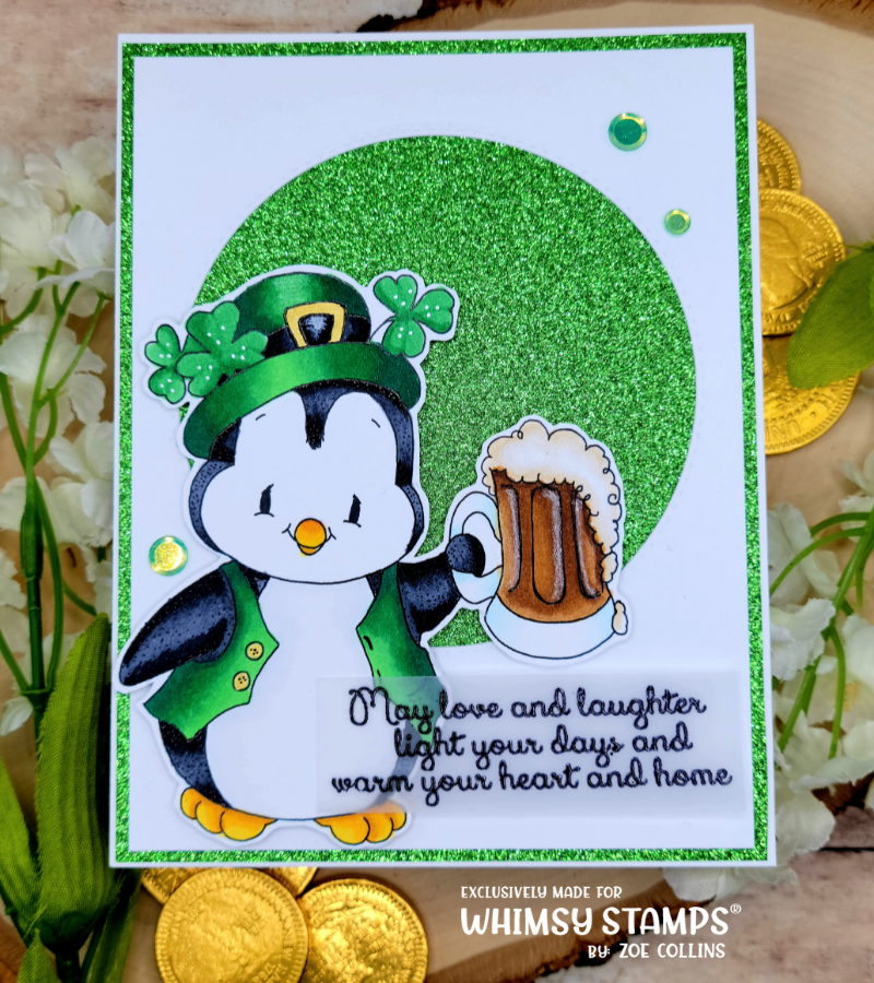 Shamrock Swirl Clear Stamps - Whimsy Stamps