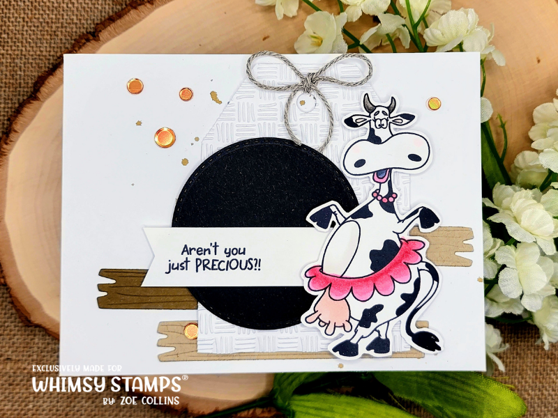 **NEW Southern Cow Bell Clear Stamps - Whimsy Stamps