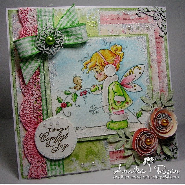 Winter Fairy - Digital Stamp - Whimsy Stamps