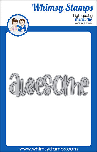 **NEW Awesome Large Word Die - Whimsy Stamps