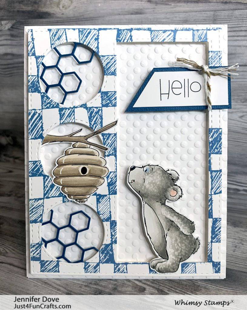 Hello Bear Clear Stamps - Whimsy Stamps