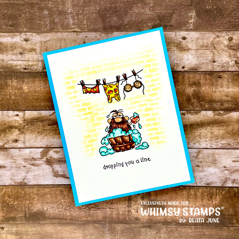 **NEW Ancient Days Wash Clear Stamps - Whimsy Stamps