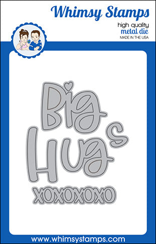 **NEW Big Hugs Word Die Set - Whimsy Stamps