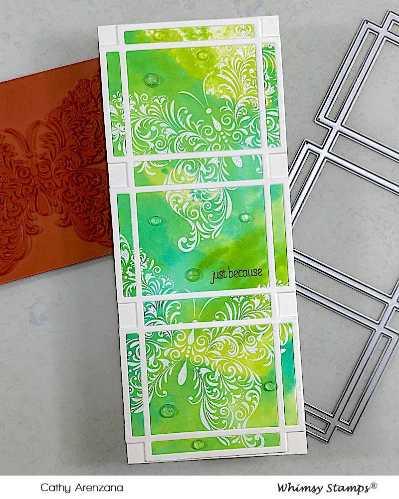 Slimline Connected Rectangles Die - Whimsy Stamps