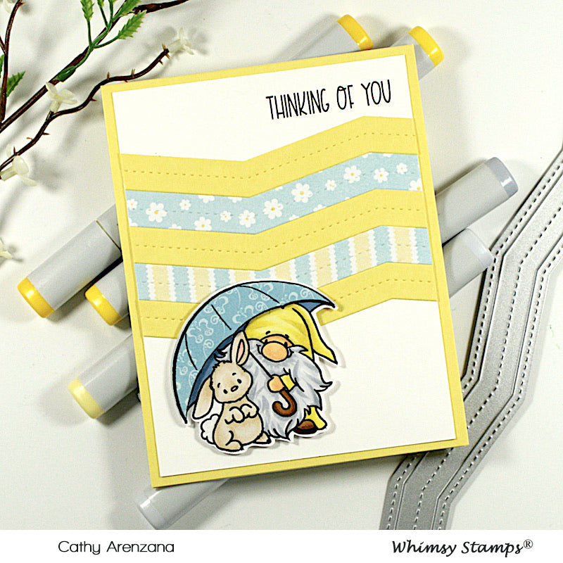 **NEW Slimline Zig Zag Edger Die Set - Whimsy Stamps