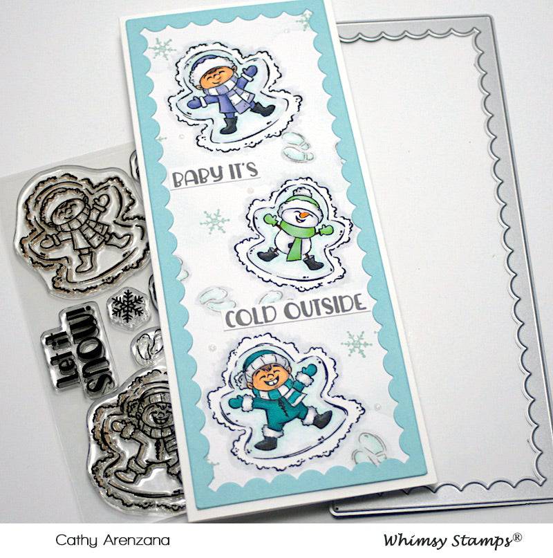 Snow Angels Clear Stamps - Whimsy Stamps