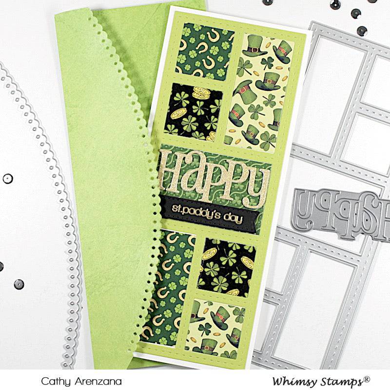 Slimline Windows Die - Whimsy Stamps