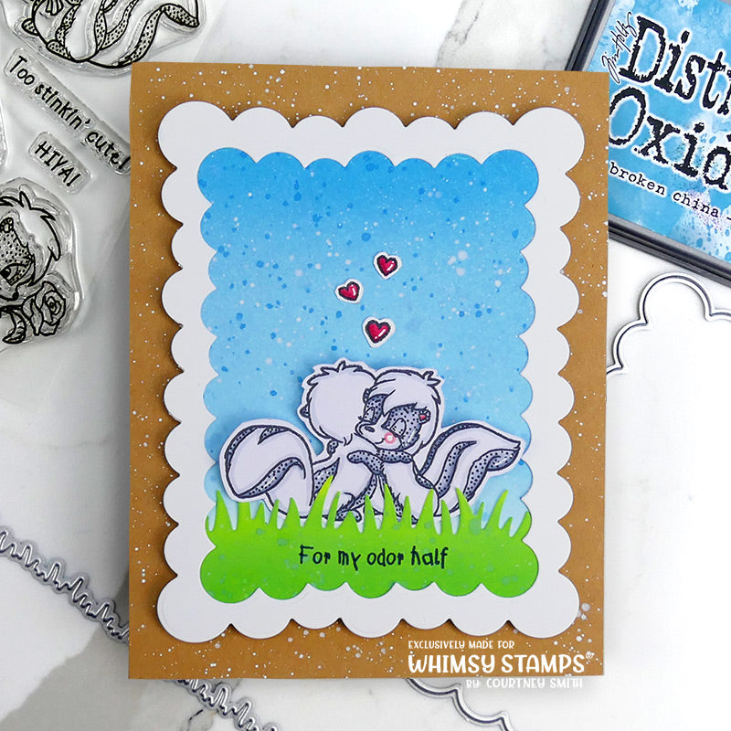 **NEW Odorable Skunks Clear Stamps - Whimsy Stamps