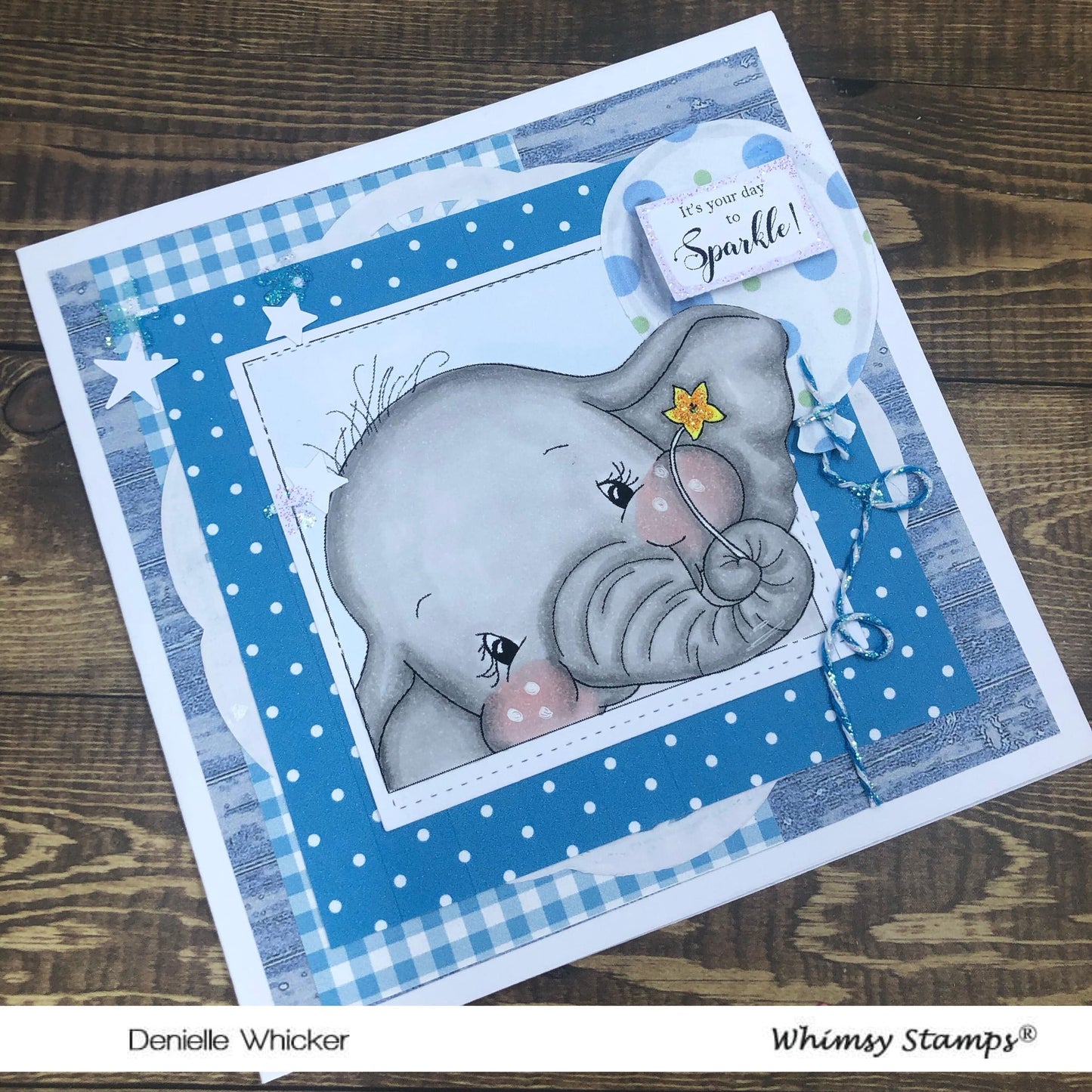 Ellie Summer Squares - Digital Stamp - Whimsy Stamps