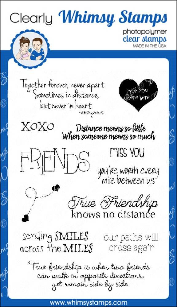 Distant Friends Clear Stamps - Whimsy Stamps