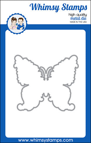 **NEW Elegant Butterfly Outline Die - Whimsy Stamps