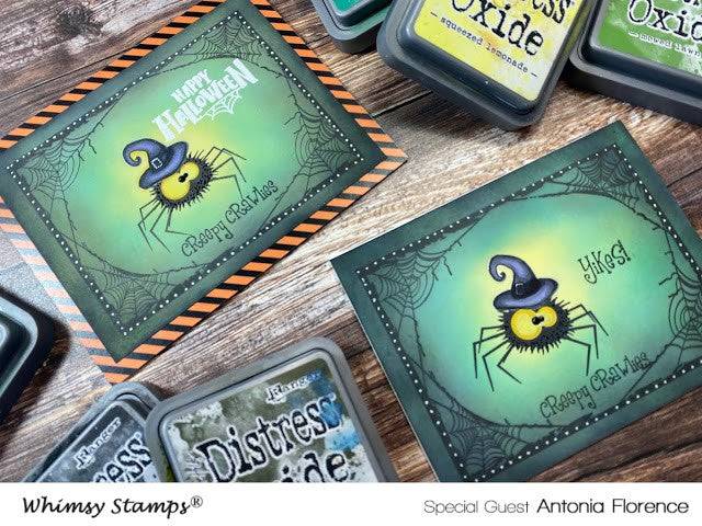 Fuzzy Spiders Clear Stamps - Whimsy Stamps