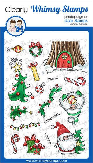 Gnome Warm Wishes Clear Stamps - Whimsy Stamps