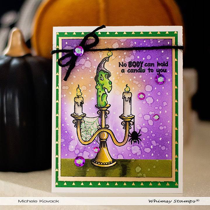 Candle Creeps Clear Stamps - Whimsy Stamps