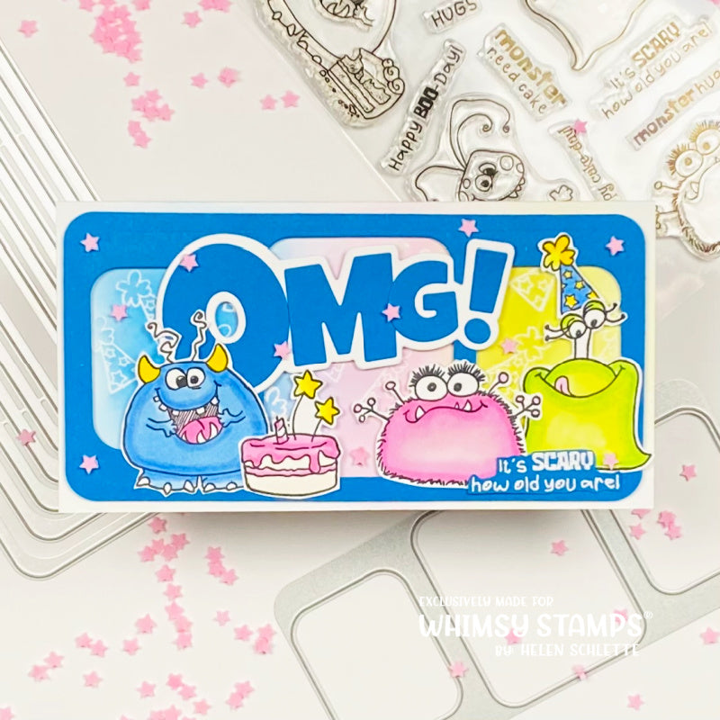 **NEW OMG! Word and Shadow Die Set - Whimsy Stamps