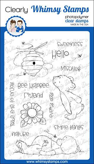 Hello Bear Clear Stamps - Whimsy Stamps