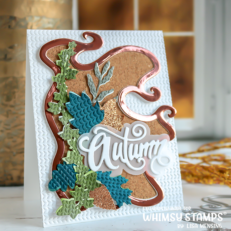 **NEW Autumn Word and Shadow Die Set - Whimsy Stamps