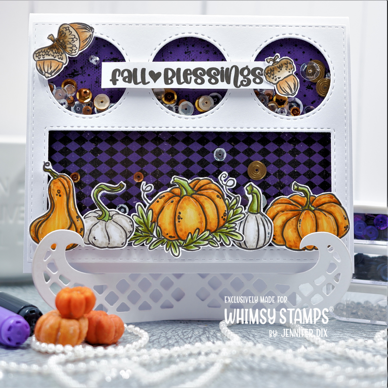 **NEW Gourds and Pumpkins Clear Stamps - Whimsy Stamps