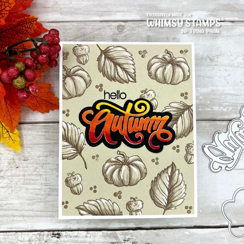 **NEW Gourds and Pumpkins Clear Stamps - Whimsy Stamps