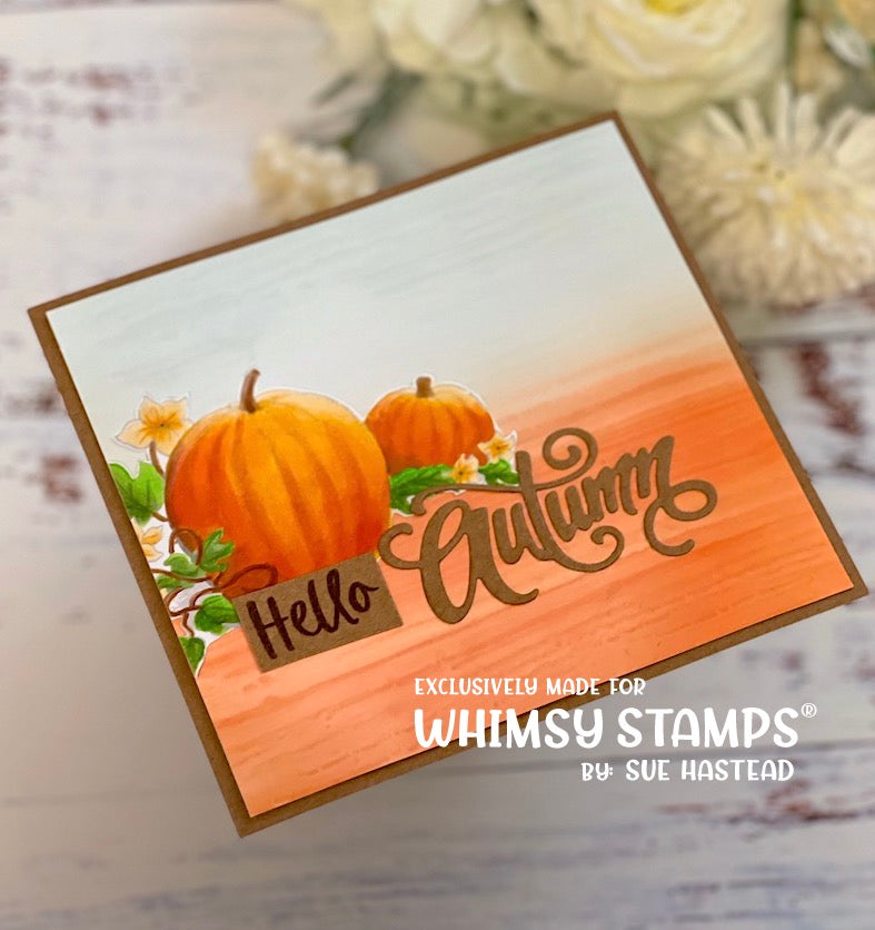 **NEW Autumn Word and Shadow Die Set - Whimsy Stamps