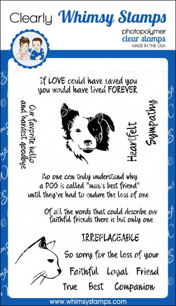 Irreplaceable Friend Clear Stamps - Whimsy Stamps