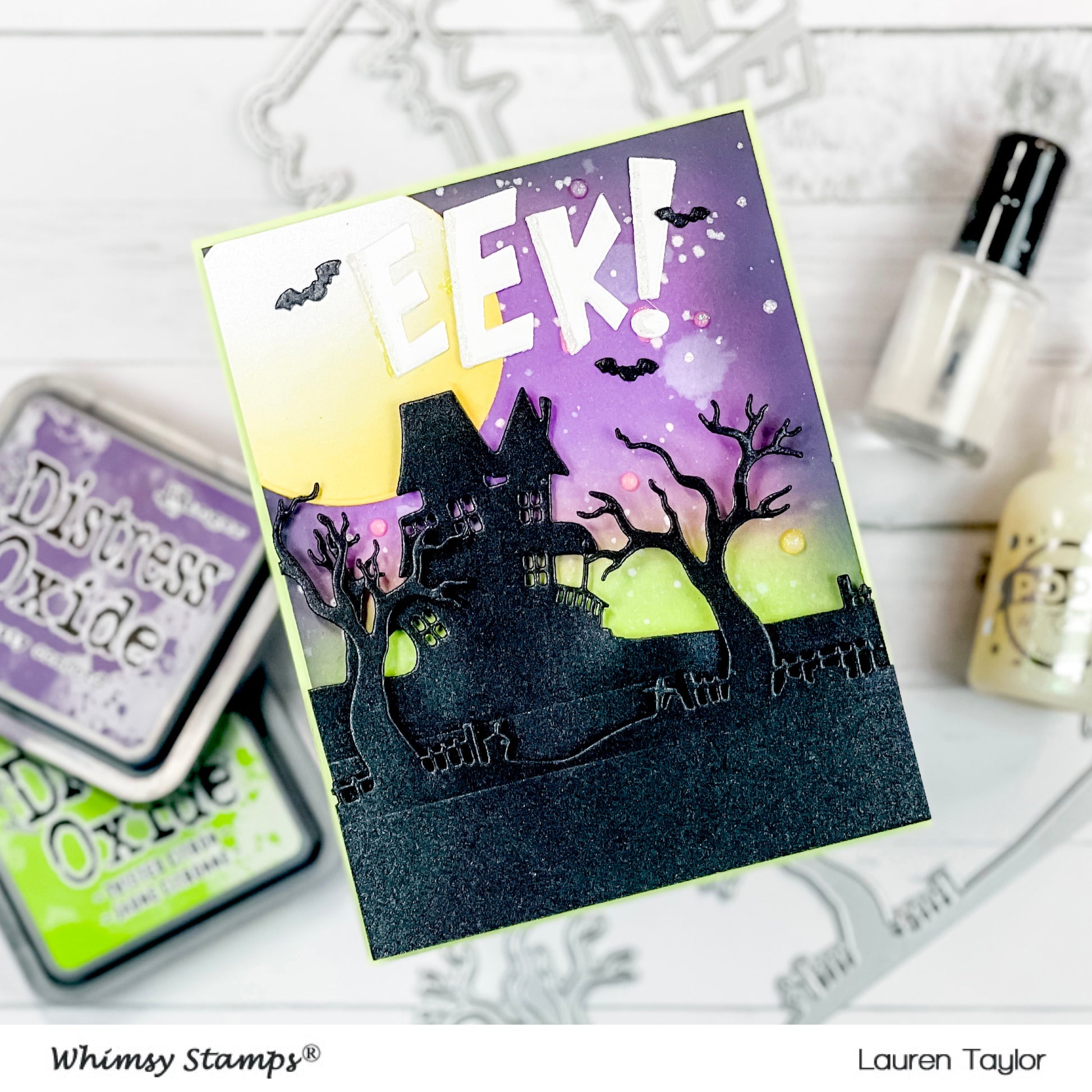 EEK! Word and Shadow Die Set - Whimsy Stamps