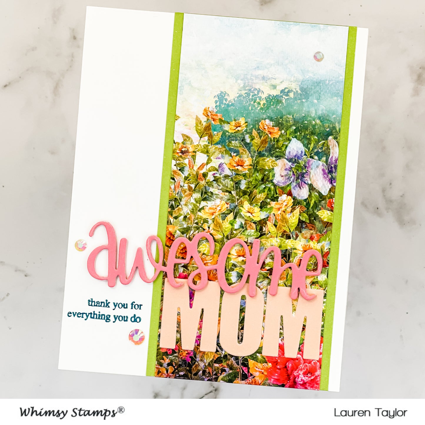 **NEW Awesome Large Word Die - Whimsy Stamps