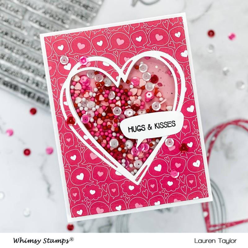 6x6 Paper Pack - Heart to Heart - Whimsy Stamps