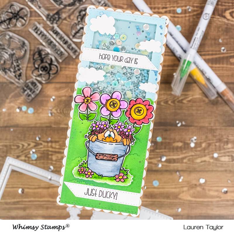 Lucky Ducky Clear Stamps - Whimsy Stamps