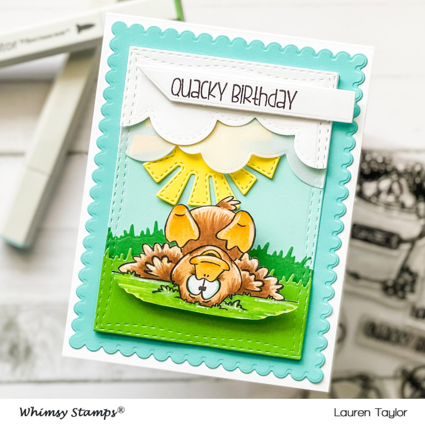 Lucky Ducky Clear Stamps - Whimsy Stamps