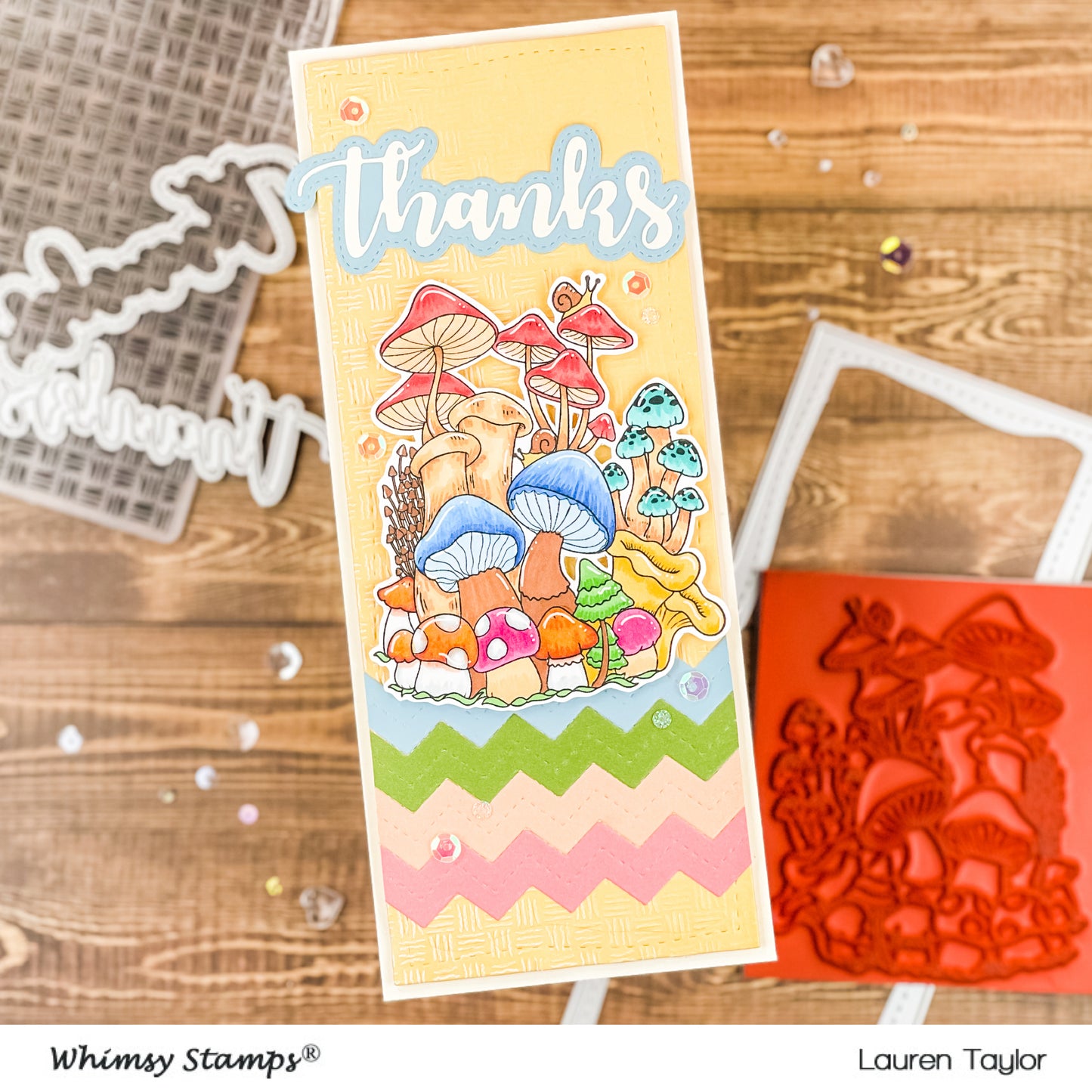 **NEW Slimline Zig Zag Edger Die Set - Whimsy Stamps