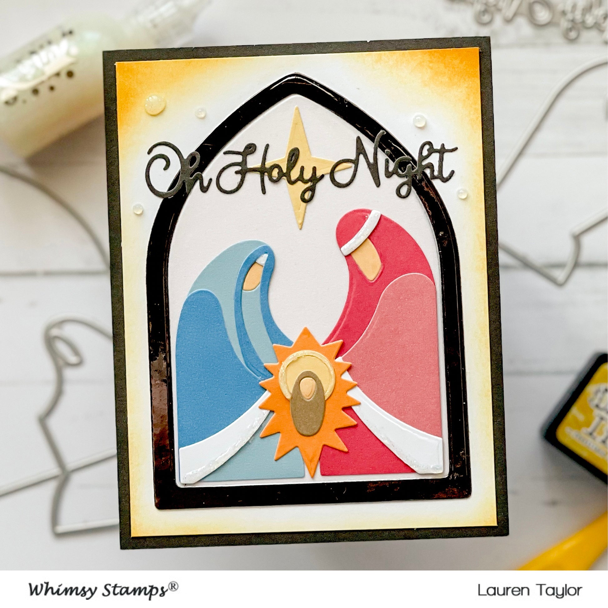 **NEW Stained Glass Window Die Set - Whimsy Stamps