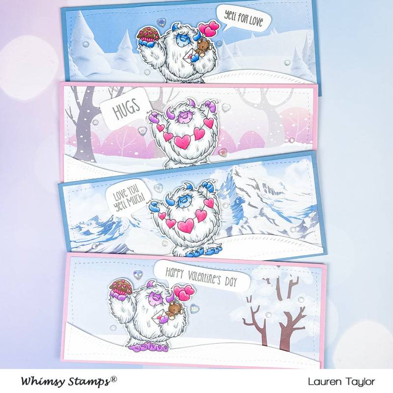 Slimline Paper Pack - Frozen - Whimsy Stamps